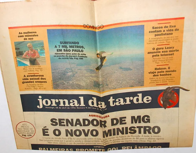 Jornal da Tarde: “Surfando a 7 mil metros, em São Paulo”