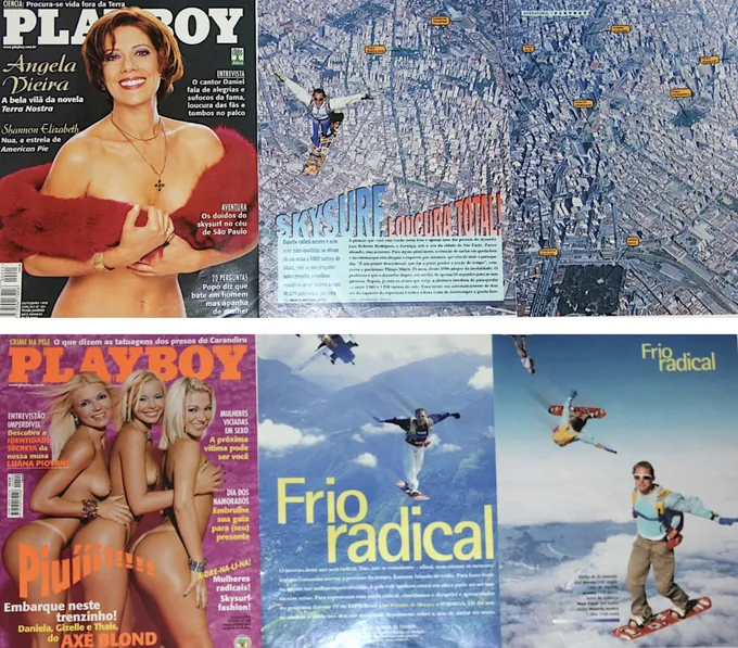 Playboy: “Skysurf: loucura total!” e “Frio radical”, duas edições
